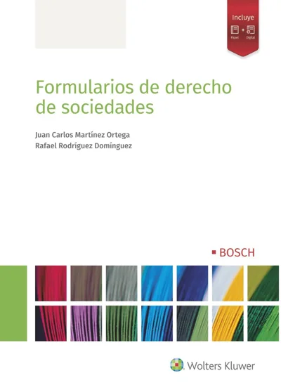 Portada de «Formularios de derecho de sociedades»