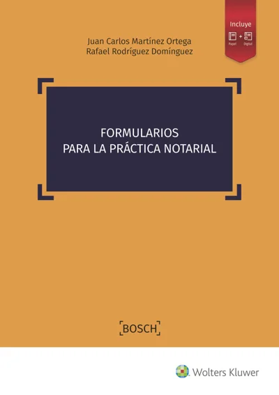 Portada de «Formularios para la práctica notarial»